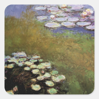 Wasser-Lilien, 1914-17 Quadratischer Aufkleber
