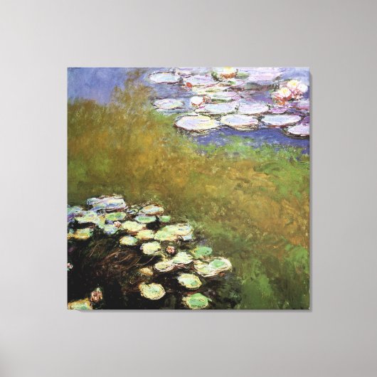 Wasser-Lilien: 1914-17 von Monet Leinwanddruck (Vorderseite)