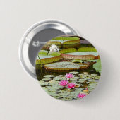 Wasser-Lilien-Auflage-Teiche Button (Vorne & Hinten)