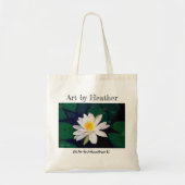 "Wasser-Lilien-Blumen" Tasche (Vorne)