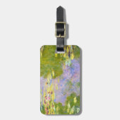 Wasser-Lilien, Claude Monet 1919 Gepäckanhänger (Vorderseite vertikal)
