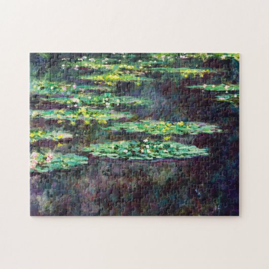 Wasser-Lilien Claude Monet cool, alt, Vorlagen, Puzzle (Horizontal)