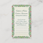 Wasser-Lilien Claude Monet, der alten Meister malt Visitenkarte (Rückseite)