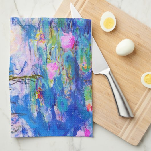 Wasser-Lilien Claude Monet Küchentuch (Viertel Falte)