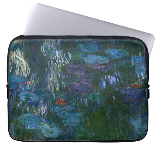 Wasser-Lilien - Claude Monet Laptopschutzhülle (Vorderseite)