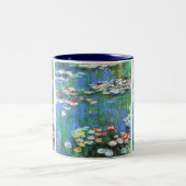 Wasser-Lilien-Claude Monet-schöne Kunst 1916 Zweifarbige Tasse (Mittel)