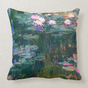 Wasser-Lilien-Claude Monet-schöne Kunst 1917 Kissen