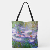 Wasser-Lilien-Claude Monet-schöne Kunst 1919 Tasche (Rückseite)