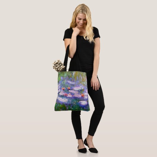 Wasser-Lilien-Claude Monet-schöne Kunst 1919 Tasche (Am Model)