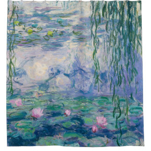 Wasser-Lilien-Claude Monet-schöne Kunst Duschvorhang