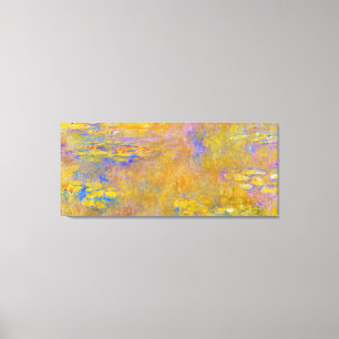 Wasser-Lilien, die durch Monet malen Leinwanddruck