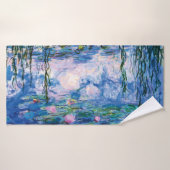 Wasser-Lilien durch Claude Monet Badehandtuch (Badehandtuch)