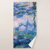 Wasser-Lilien durch Claude Monet Badehandtuch (Badehandtuch)