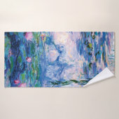 Wasser-Lilien durch Claude Monet Badehandtuch (Badehandtuch)
