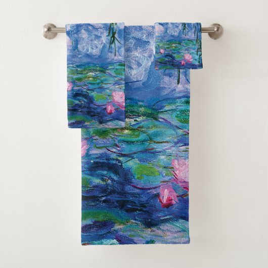 Wasser-Lilien durch Claude Monet Badhandtuch Set (Insitu)