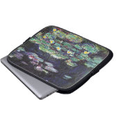 Wasser-Lilien durch Claude Monet Laptopschutzhülle (Vorne Knopf)