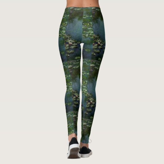 Wasser-Lilien durch Claude Monet Leggings (Rückseite)