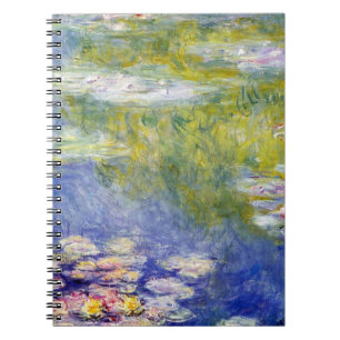 Wasser-Lilien durch Claude Monet Notizblock