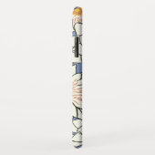 Wasser-Lilien-Entwurf Case-Mate iPhone Hülle (Hinten/Rechts)