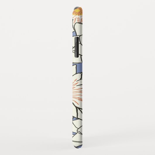 Wasser-Lilien-Entwurf Case-Mate iPhone Hülle (Hinten/Rechts)