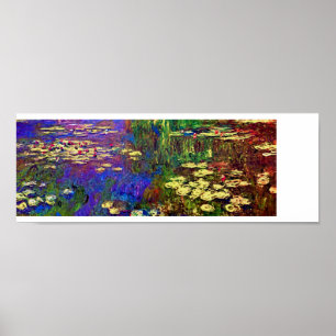 Wasser-Lilien - Impressionist-Malerei von Monet Poster