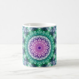 Wasser-Lilien-Kaleidoskop Kaffeetasse