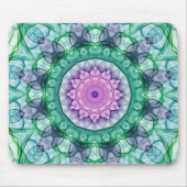 Wasser-Lilien-Kaleidoskop Mousepad (Vorne)
