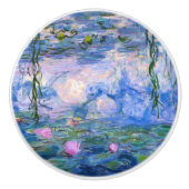 Wasser-Lilien Keramikknauf (Vorderseite)