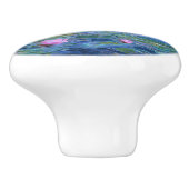 Wasser-Lilien Keramikknauf (Seitenansicht)