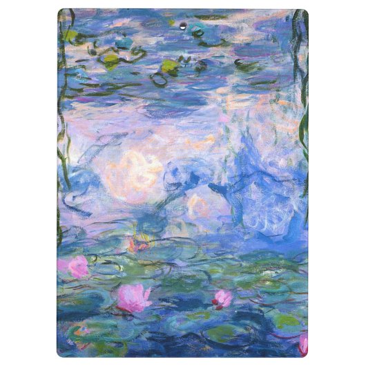 Wasser-Lilien Klemmbrett (Rückseite)