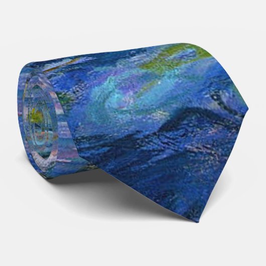 Wasser-Lilien Krawatte (Gerollt)