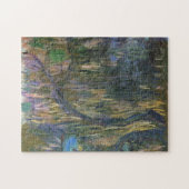 Wasser Lilien Reflections Weeping Willows Monet Puzzle (Horizontal)