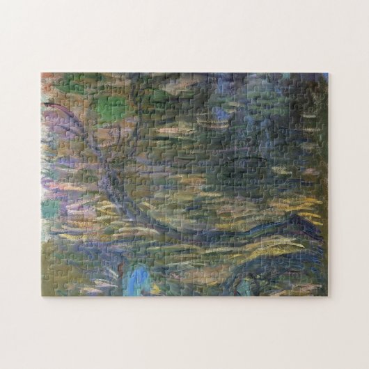 Wasser Lilien Reflections Weeping Willows Monet Puzzle (Horizontal)