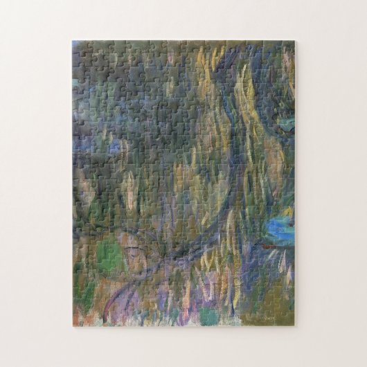 Wasser Lilien Reflections Weeping Willows Monet Puzzle (Vertikal)