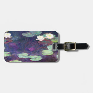 Wasser-Lilien, Rosa, Claude 1897-99 Monet cool, Gepäckanhänger