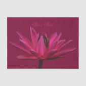 Wasser-Lilien-Seidenpapier Burgunders rosa Seidenpapier (Vorderseite)