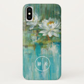 Wasser-Lilien-Teich des Monogramm-| Case-Mate iPhone Hülle (Rückseite)
