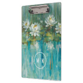 Wasser-Lilien-Teich des Monogramm-| Klemmbrett (Links)