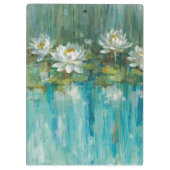 Wasser-Lilien-Teich des Monogramm-| Klemmbrett (Rückseite)