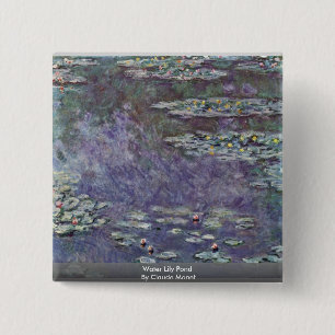 Wasser-Lilien-Teich durch Claude Monet Button