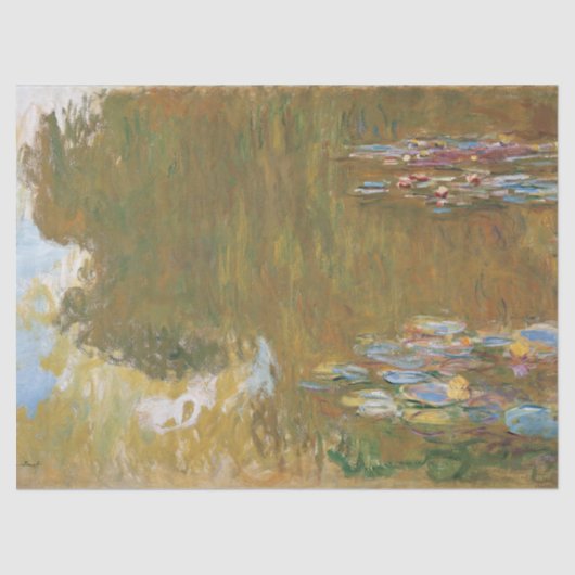 Wasser-Lilien-Teich durch Claude Monet Seidenpapier (Vorderseite)