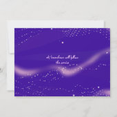 Wasser-Lilien-Teich-jüdisches Baby, das Einladung (Rückseite)