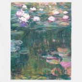 Wasser-Lilien-Teich Monet schöne Kunst Fleecedecke (Vorderseite)