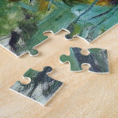 Wasser Lilien und Agapanthus Monet Kunstvoll wande Puzzle (Seite)