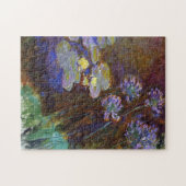 Wasser Lilien und Agapanthus Monet Kunstvoll wande Puzzle (Horizontal)