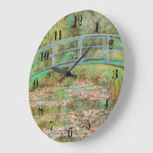 Wasser Lilien und die japanische Brücke Monet Fine Große Wanduhr (Winkel)