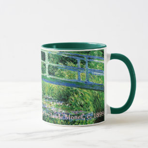 Wasser-Lilien und japanische Brücke, Claude Monet Tasse