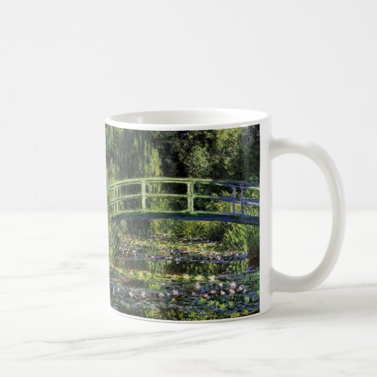 Wasser-Lilien und japanische Brücke Kaffeetasse (Rechts)