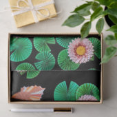 Wasser-Lilien und Koi-Fischteppich Seidenpapier (Geschenk)