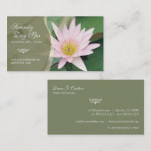 Wasser-Lilien-Visitenkarte Visitenkarte (Vorne/Hinten)
